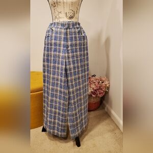 Zara This Elegant  Blue Wide Leg Pants Size XS.